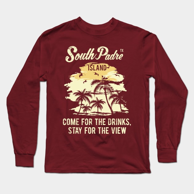 South Padre Island Long Sleeve T-Shirt by RippedThemer